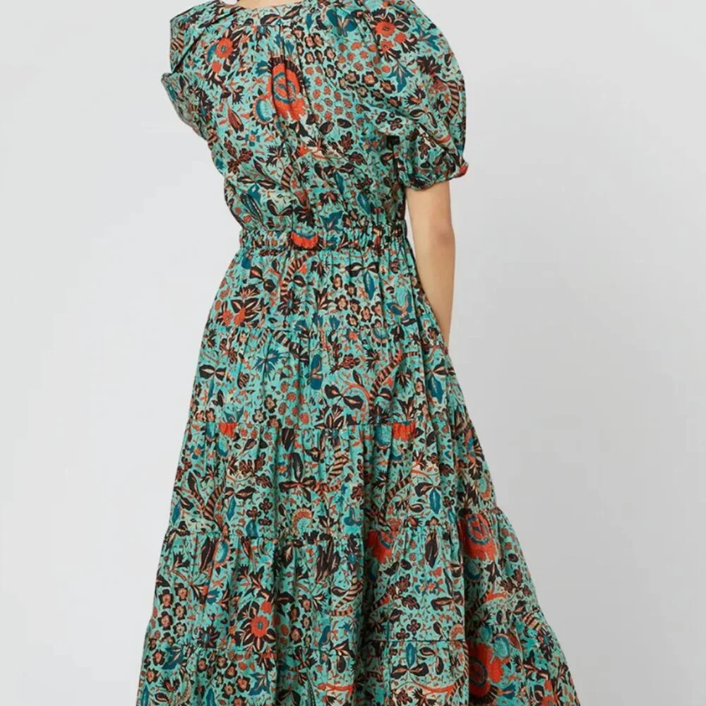 Olina Dress in Jade by Ulla Johnson size 12 NWOT - Picture 3 of 6